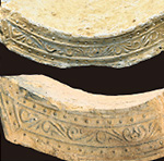 （３）甲賀寺跡出土瓦（甲賀市教育委員会／滋賀県埋蔵文化財センター）