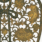 （８）◎金銅透彫蓮華文華鬘（金剛輪寺）